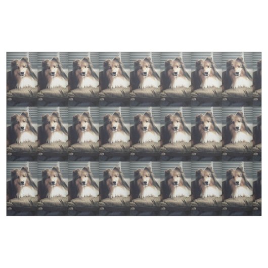 Tissu Sheltie sur le gros quart (Fat Quarter)