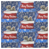 Tissu Shih tzu Fabric Noël (Échantillon)