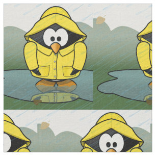 Tissu Shivering Rainy Day Penguin Thunder_Cove