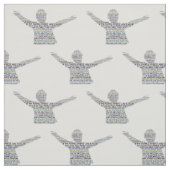 Tissu Si mon peuple Art de mots de l'Écriture (Échantillon)