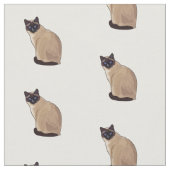 Tissu Siamese cat cartoon (Fermer)