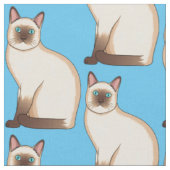 Tissu Siamese cat cartoon (Fermer)