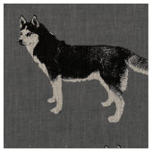 Tissu Siberian Husky (Fermer)