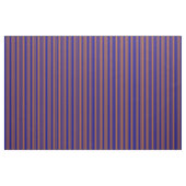 Tissu Sienne et bandes bleu foncé (Yard)