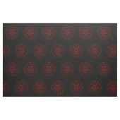 Tissu Sigil de lune triple de Baphomet et sigil de (Fat Quarter)