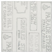 Tissu Signaux de la route de Manx (Échantillon)