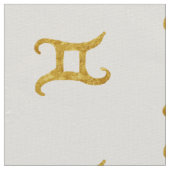 Tissu SIGNE D'Astrologie Gemini D'OR (Détail)