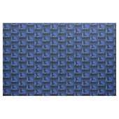 Tissu Silhouette bleu couple (Yard)