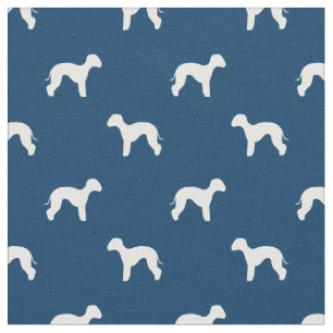 Tissu silhouette bleue de la marine de chevet terrier