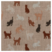 Tissu Silhouette de chat (Fermer)