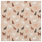 Tissu Silhouette de chat (Échantillon)