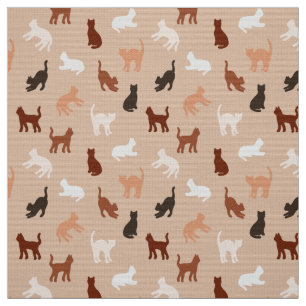 Tissu Silhouette de chat