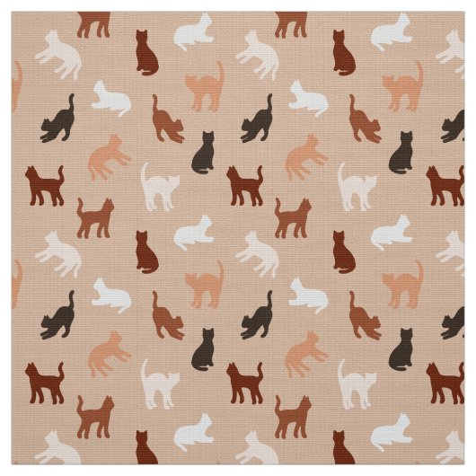 Tissu Silhouette de chat (Échantillon)