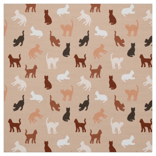 Tissu Silhouette de chat (Échantillon)