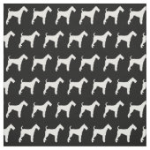 Tissu Silhouette de Chien Airedale Terrier (Échantillon)