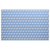 Tissu Silhouette de chien Airedale Terrier Bleu Clair (Fat Quarter)
