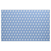 Tissu Silhouette de chien Basenji bleu clair (Fat Quarter)