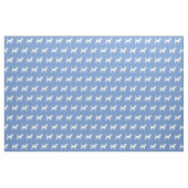 Tissu Silhouette de chien Beagle bleu clair (Fat Quarter)