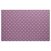 Tissu silhouette de chien blanc violet (Yard)