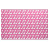 Tissu Silhouette de chien Cocker Spaniel Rose (Fat Quarter)