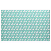 Tissu Silhouette de chien Cocker Spaniel Teal (Fat Quarter)