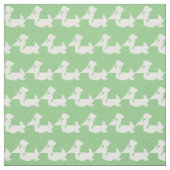 Tissu Silhouette de chien Cocker Spaniel vert sauge (Échantillon)