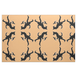 Tissu Silhouette de chien de berger