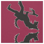 Tissu Silhouette de chien de berger (Fermer)