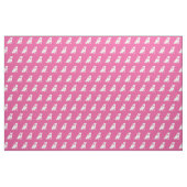 Tissu Silhouette de chien de Pitbull Pit Bull Pink (Fat Quarter)