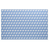 Tissu Silhouette de chien Papillon bleu clair (Fat Quarter)