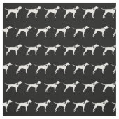 Tissu Silhouette de chien Pointer Animal de compagnie (Échantillon)