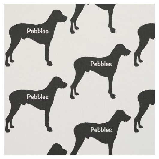 Tissu Silhouette de chien Rhodesian Ridgeback (Échantillon)