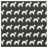 Tissu Silhouette de chien Saint-Bernard (Échantillon)