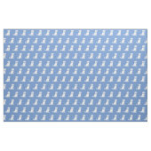 Tissu Silhouette de chien Schnoodle bleu clair (Fat Quarter)