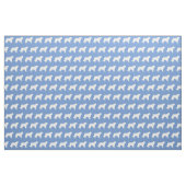 Tissu Silhouette de chien St Bernard bleu clair (Fat Quarter)
