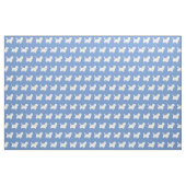 Tissu Silhouette de chien Terrier Cairn Bleu Clair (Fat Quarter)