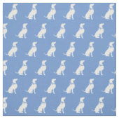 Tissu Silhouette de chien Weimaraner bleu clair (Échantillon)