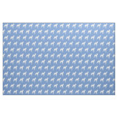 Tissu Silhouette de chien Whippet bleu clair (Fat Quarter)