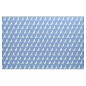 Tissu Silhouette de Lévrier en Pétrole (Fat Quarter)