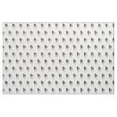 Tissu Silhouette de loup de main (Fat Quarter)