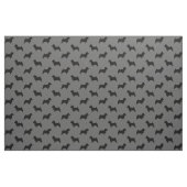 Tissu Silhouette de Norwich Terrier (Fat Quarter)
