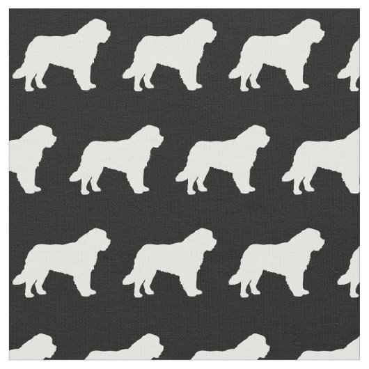 Tissu Silhouette de Saint Bernard Dog (Fermer)