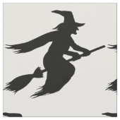 Tissu Silhouette de sorcière d'Halloween (Fermer)