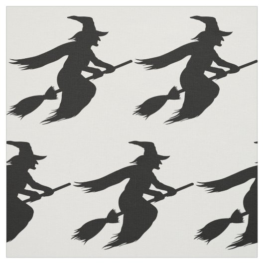 Tissu Silhouette de sorcière d'Halloween (Échantillon)