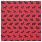 Tissu Silhouette de Terrier d'écossais (Échantillon)