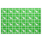 Tissu Silhouette de Westie sur fond vert (Yard)