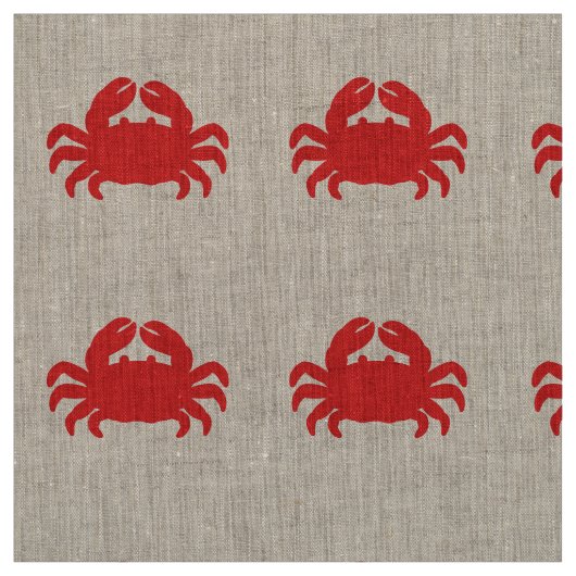 Tissu Silhouette du crabe rouge (Échantillon)