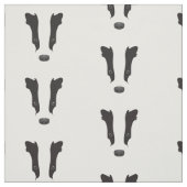 Tissu Silhouette du visage du Badger (Échantillon)