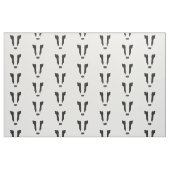 Tissu Silhouette du visage du Badger (Fat Quarter)