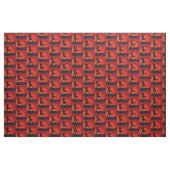 Tissu Silhouette rouge couple (Yard)